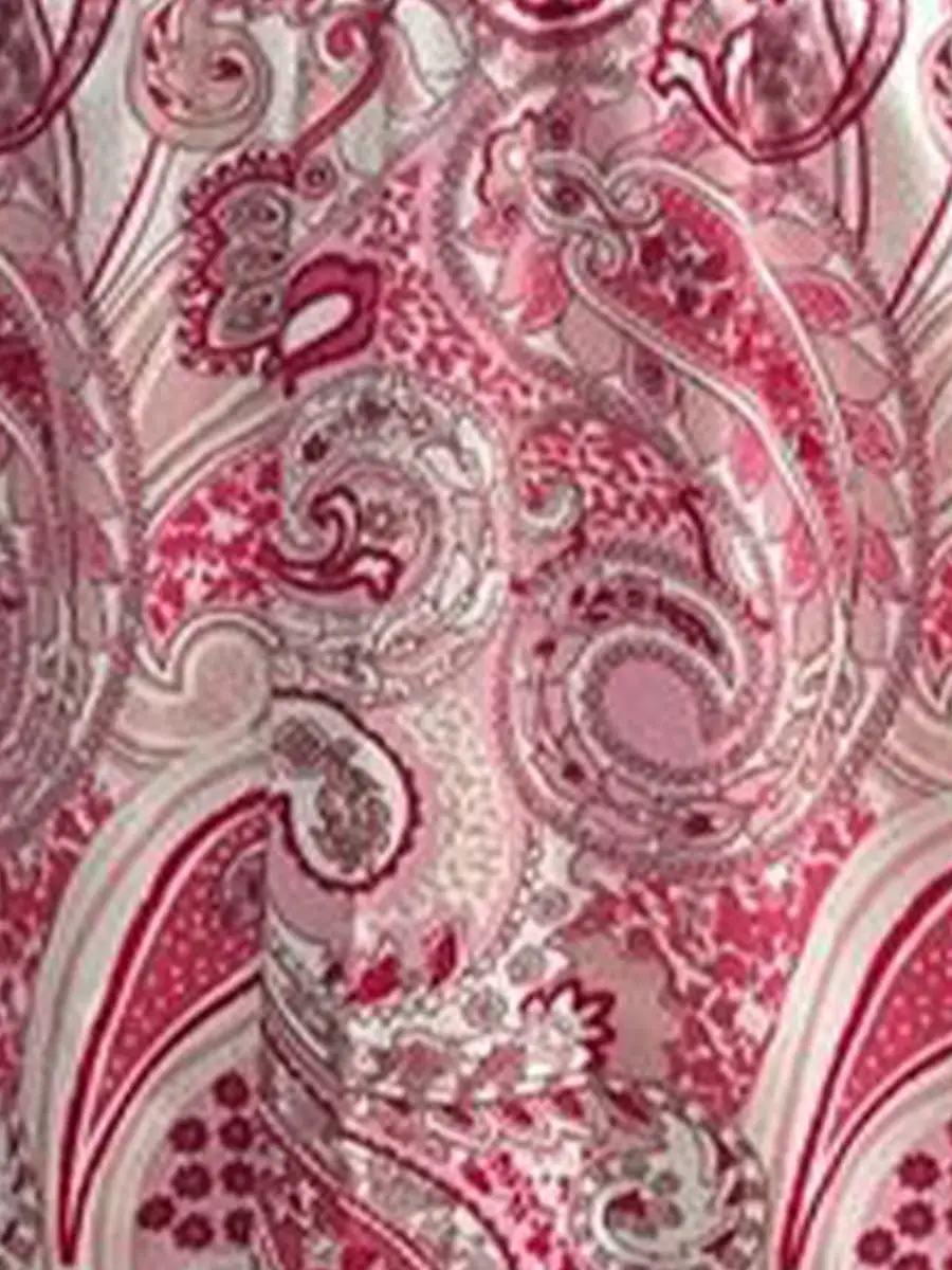 Boho Paisley Smocked Tiered A-Line Skirt