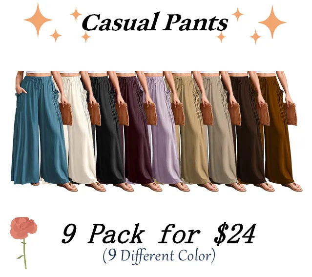 Women Linen Palazzo Pants Loose Fit Boho Wide Leg Summer Lounge Trousers Plus Size Drawstring Waist Casual Beach Travel Vacation Outfits woman wide leg pant