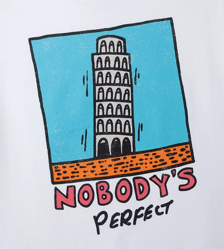 Nobodys Perfect Graphic White T-Shirt