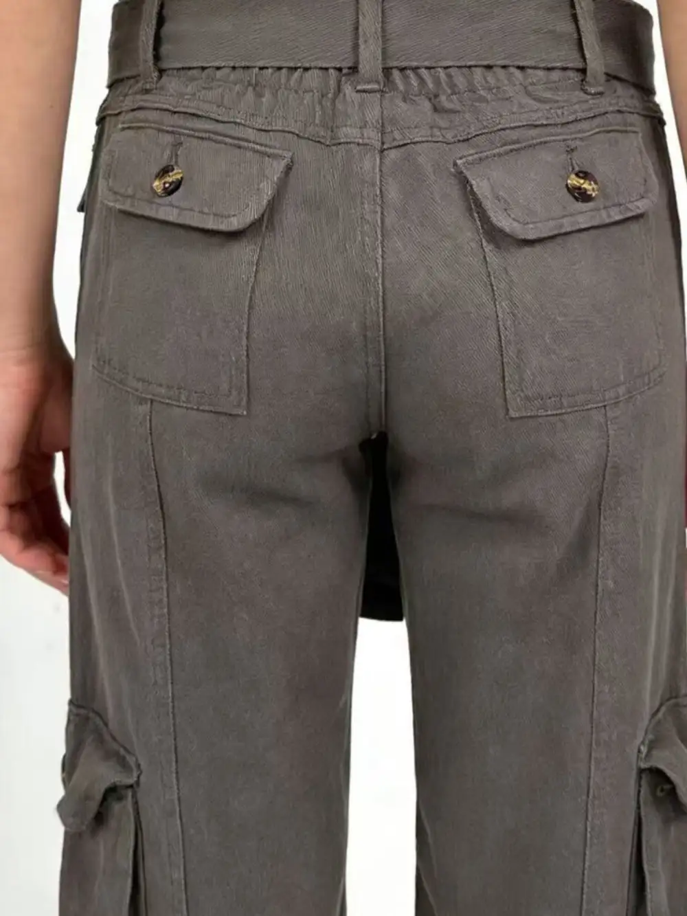 Washed Wide Leg Denim Jeans