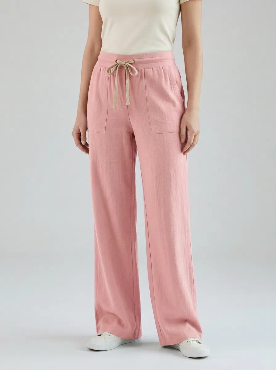 Women's Classic Heritage Inspired Casual Adjustable Drawstring Waist Pants