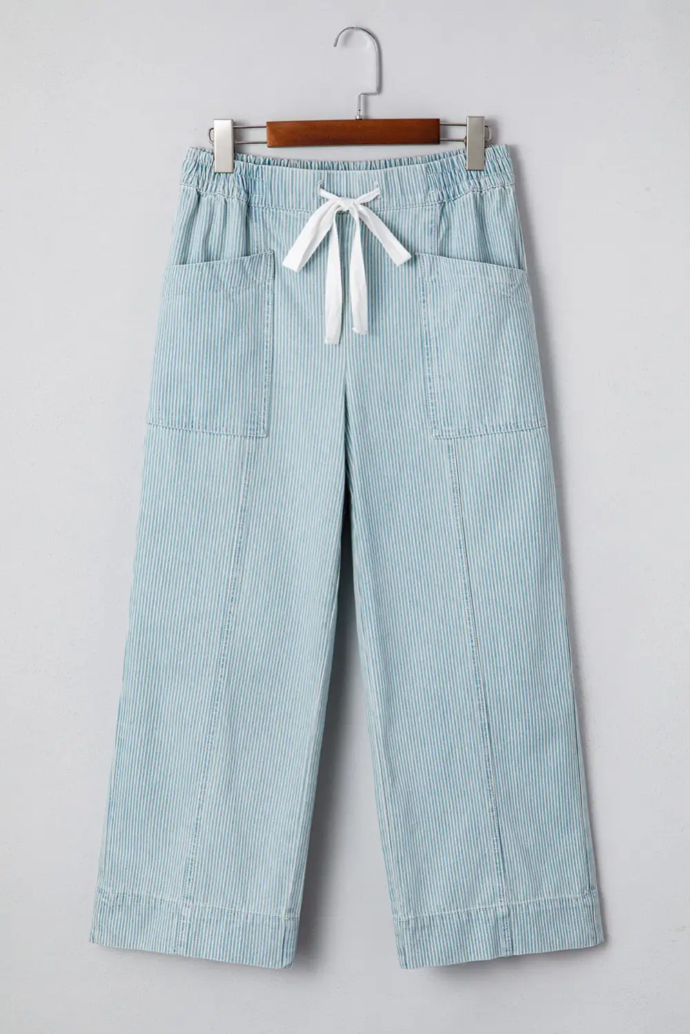 Mid Rise Drawstring Denim Jeans