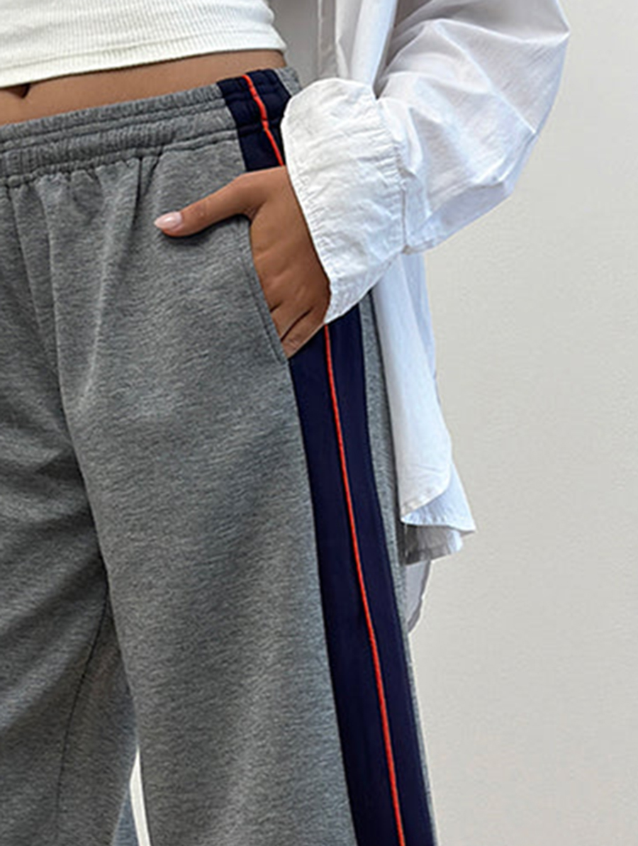 Side Stripe Shorts In Grey