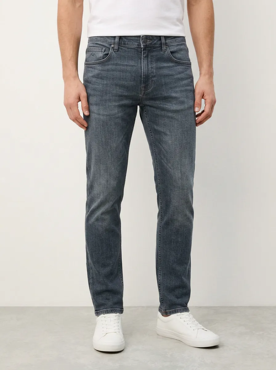 Men's Polished Flexible Slim Fit Stretch Denim Jeans