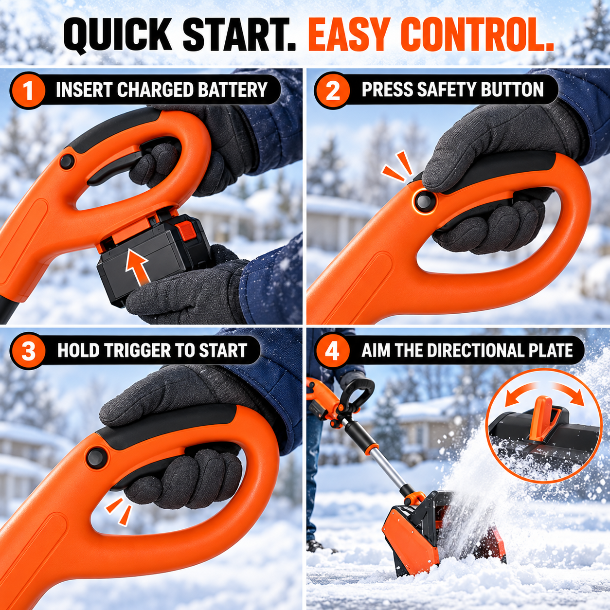 Quick start operation steps